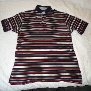 Vintage Tommy Hilfiger‎ Striped Polo Shirt Mens Large 90s Y2K Cotton